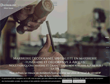 Tablet Screenshot of marbrerie-decogranit62.fr